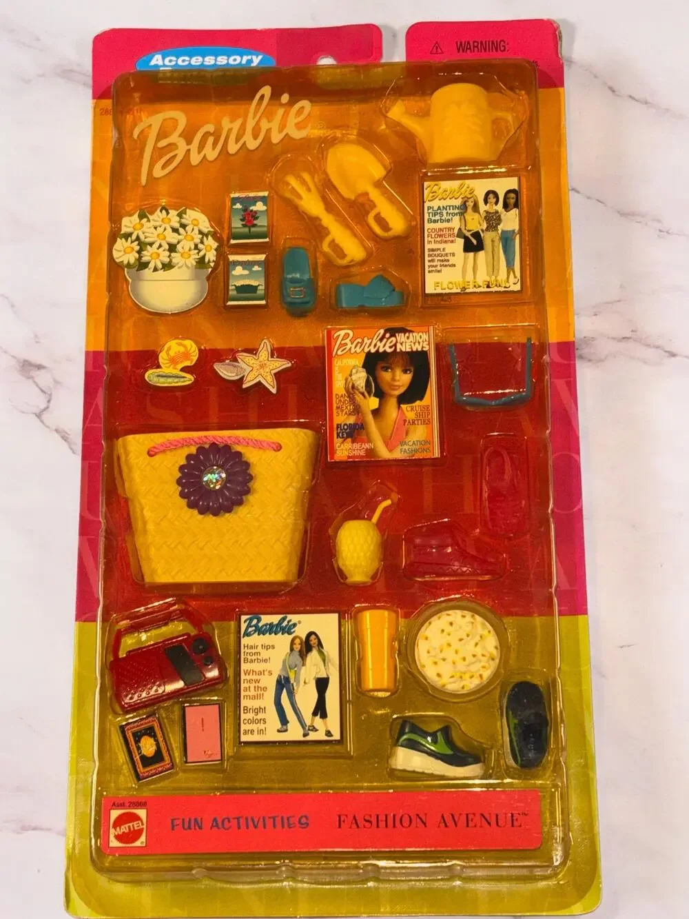 2000 Mattel BARBIE Fashion Avenue Fun Activities #28868 New Popcorn Gardening